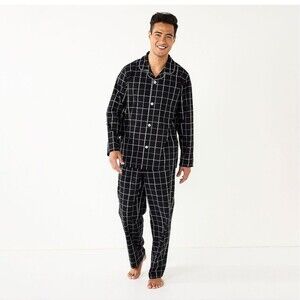 Men's Sonoma Goods For Life Brushed Poplin pajama set Size Small Blue